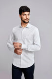 Camisa Manga Longa Fio Tinto Slim Fit