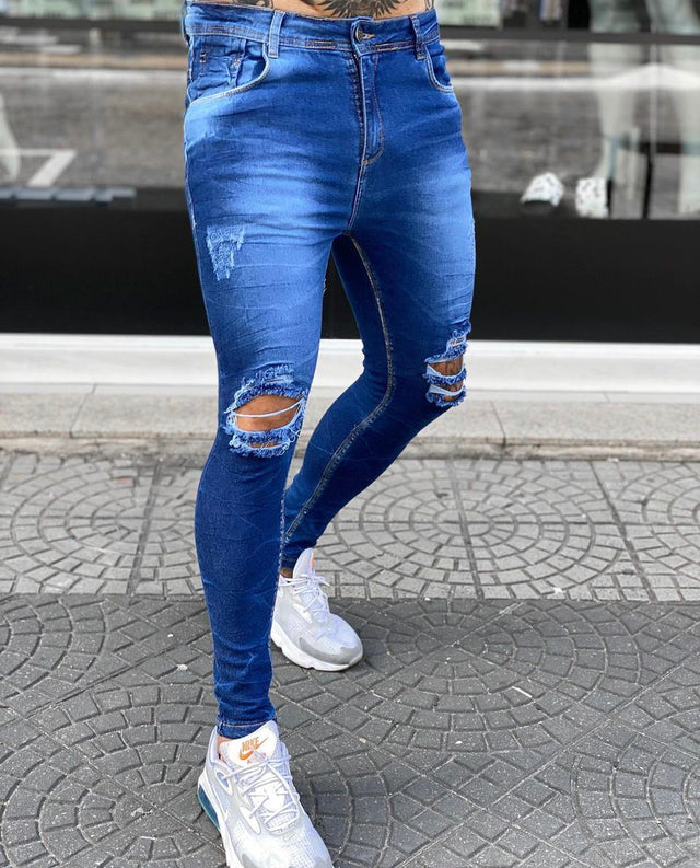 Calça Jeans escuro versattus autentic Jeans ralo no joelho VIP