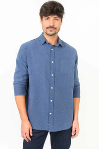 Camisa estilo versattus cor azul