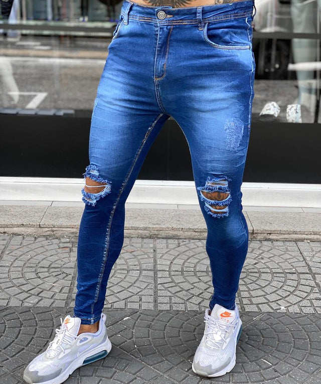 Calça Jeans escuro versattus autentic Jeans ralo no joelho VIP