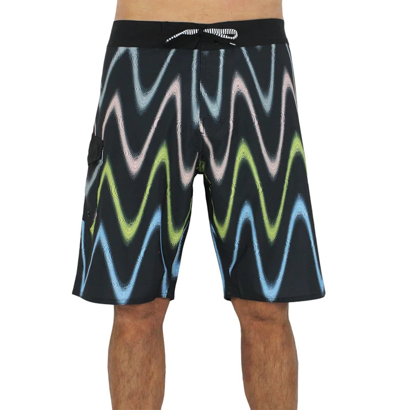 Bermuda Volcom Distort Stripe Black